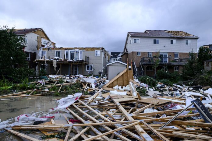 Breaking News: Clean-up begins after Barrie tornado destroys homes, injures people